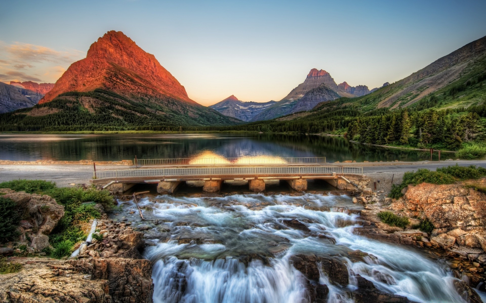 landscapes water mountain nature landscape travel river rock outdoors scenic sky valley stream fall lake canyon reflection scenery sunset