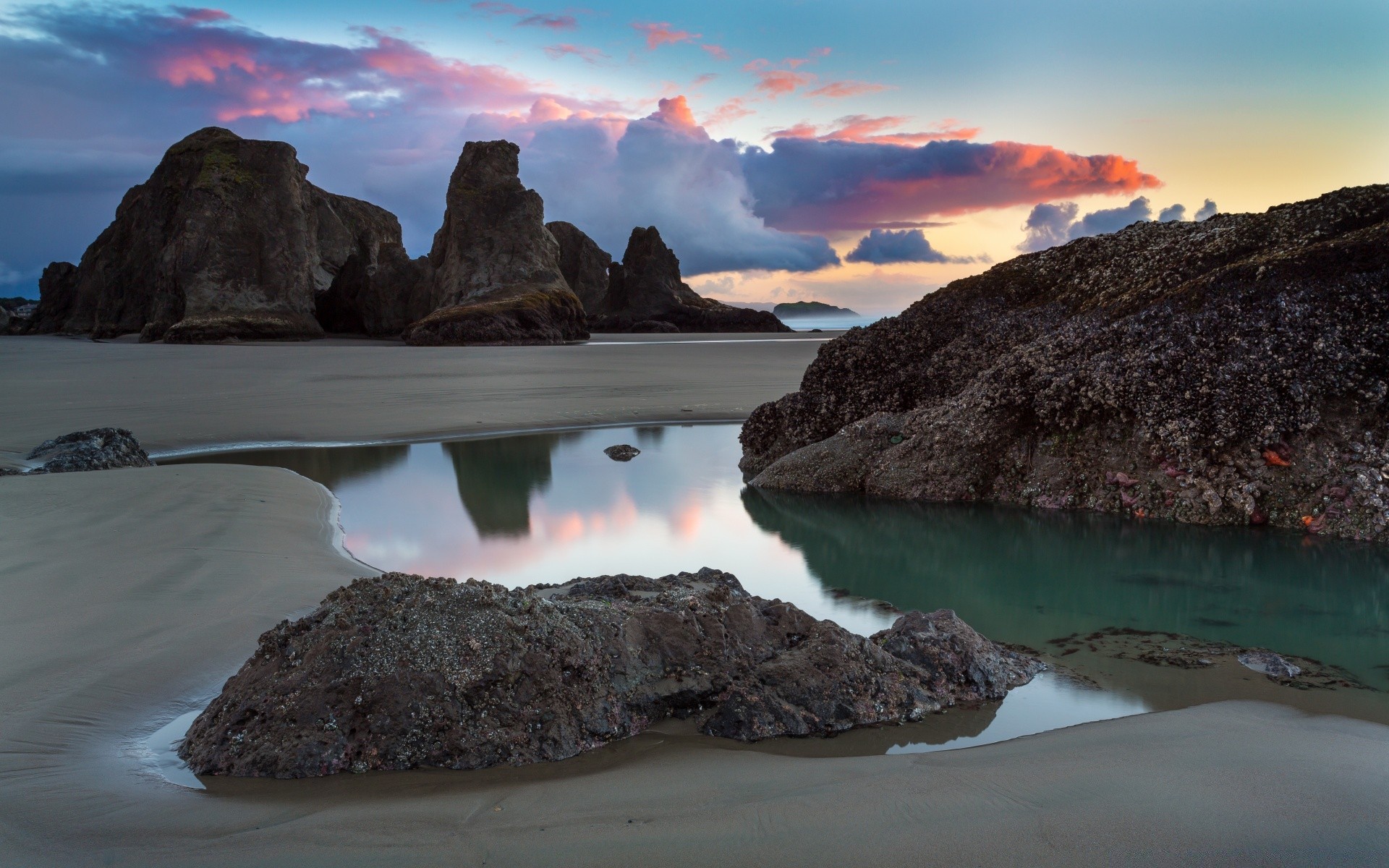 paysage eau mer mer océan plage rock paysage voyage paysage coucher de soleil ciel île baie scénique nature vacances montagnes