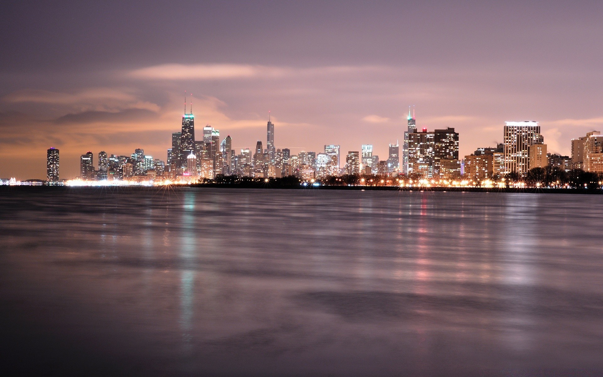 america city skyline cityscape downtown water architecture sunset travel skyscraper river dusk harbor sky building bridge urban reflection pier office waterfront