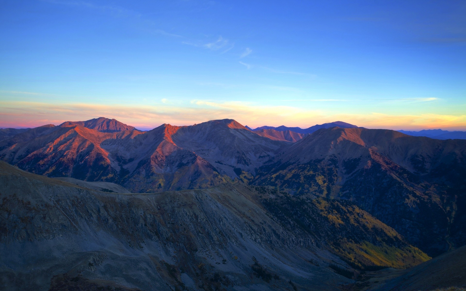 amerika berge schnee reisen sonnenuntergang landschaft im freien dämmerung himmel natur nebel