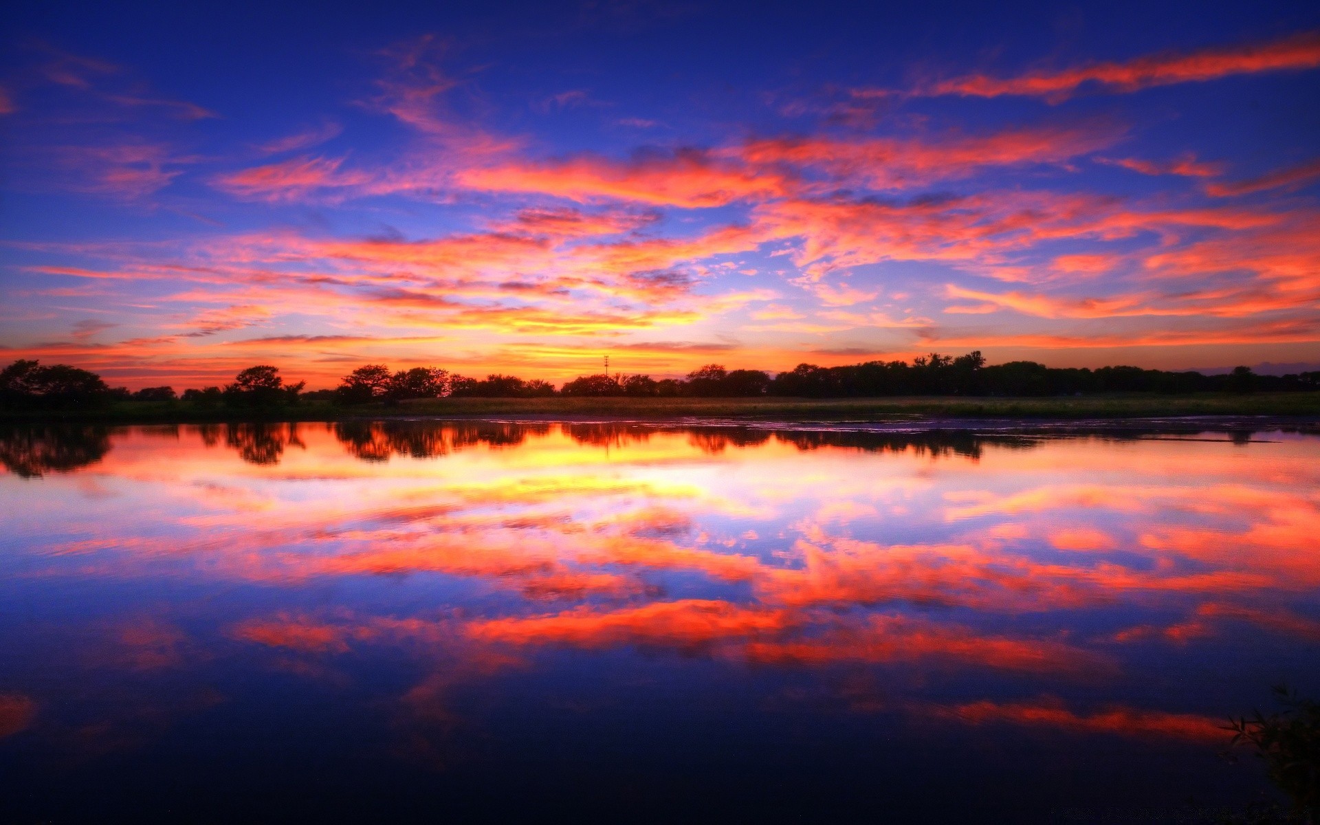 america sunset dawn dusk sun evening water sky reflection nature fair weather lake landscape