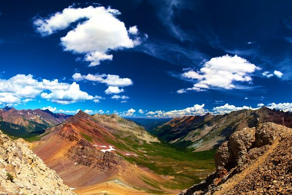 Uma bela paisagem da América distante