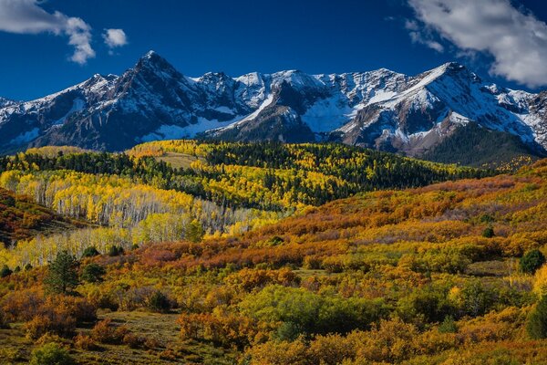 Mountains in America, beautiful landscape