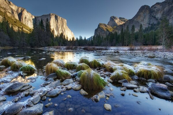 Beautiful picture of water at the rocks