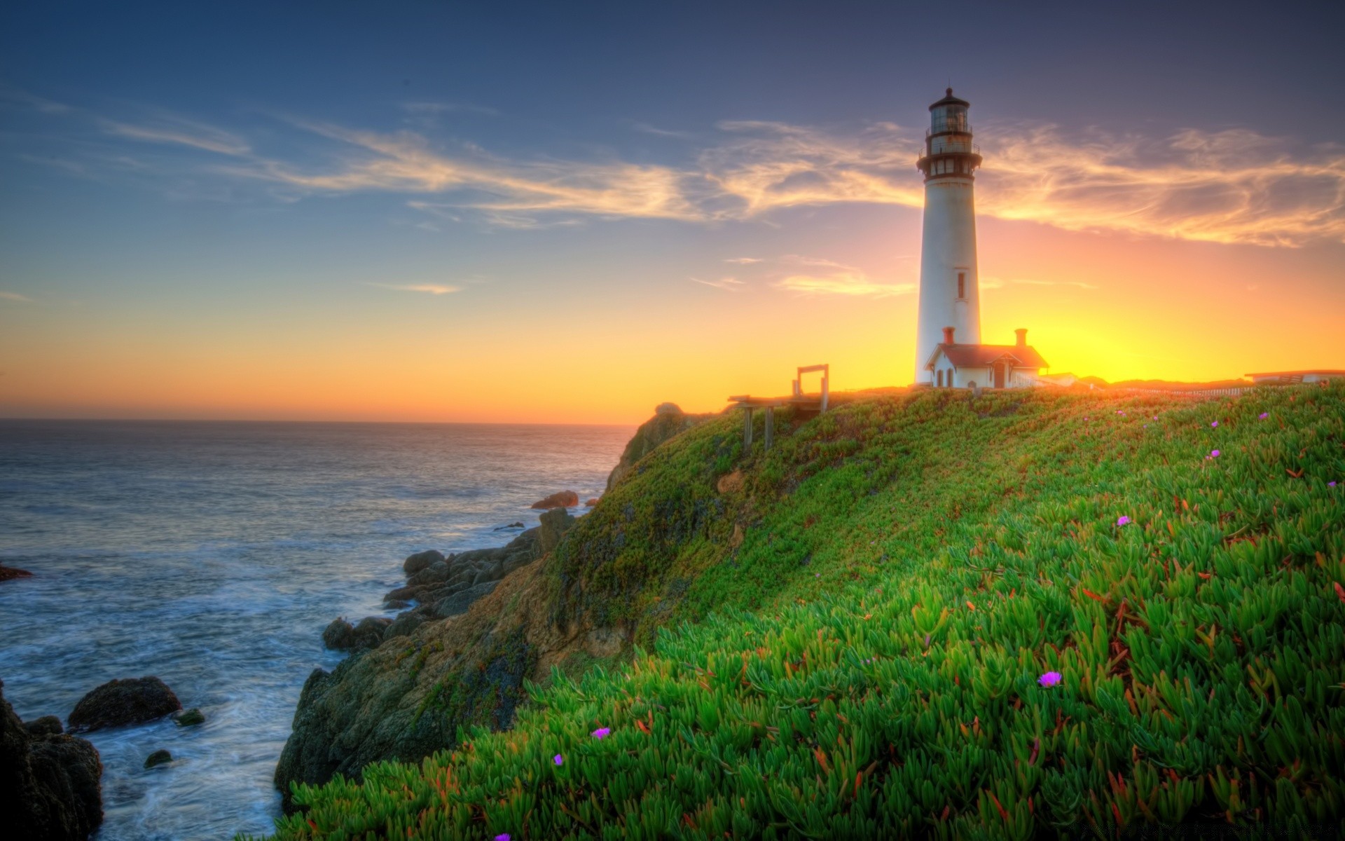 amérique phare coucher de soleil mer mer eau aube océan plage nature crépuscule soir ciel paysage voyage paysage extérieur lumière soleil été