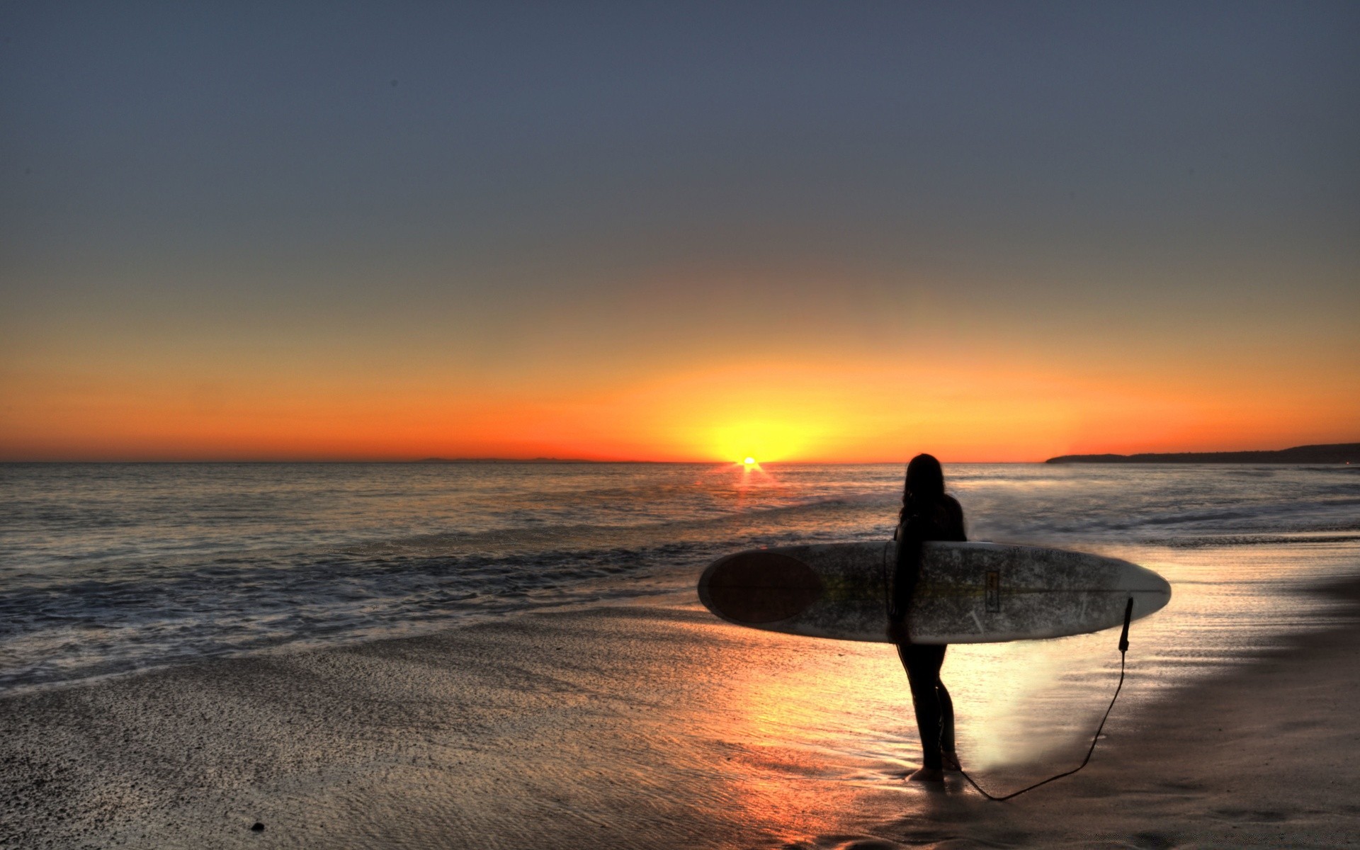 america sunset sun beach ocean sea water dawn dusk seascape evening surf sky