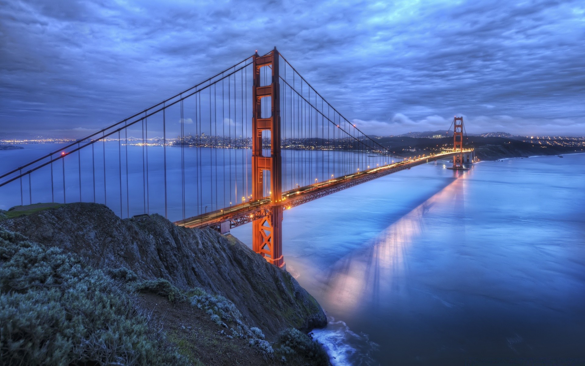 américa água ponte céu viagens ponte suspensa noite mar anoitecer oceano pôr do sol sistema de transporte reflexão rio baía mares paisagem suspensão