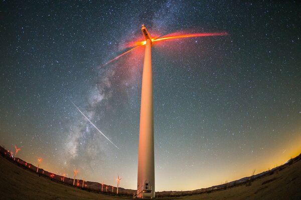 Vista de la luz de la Luna en América