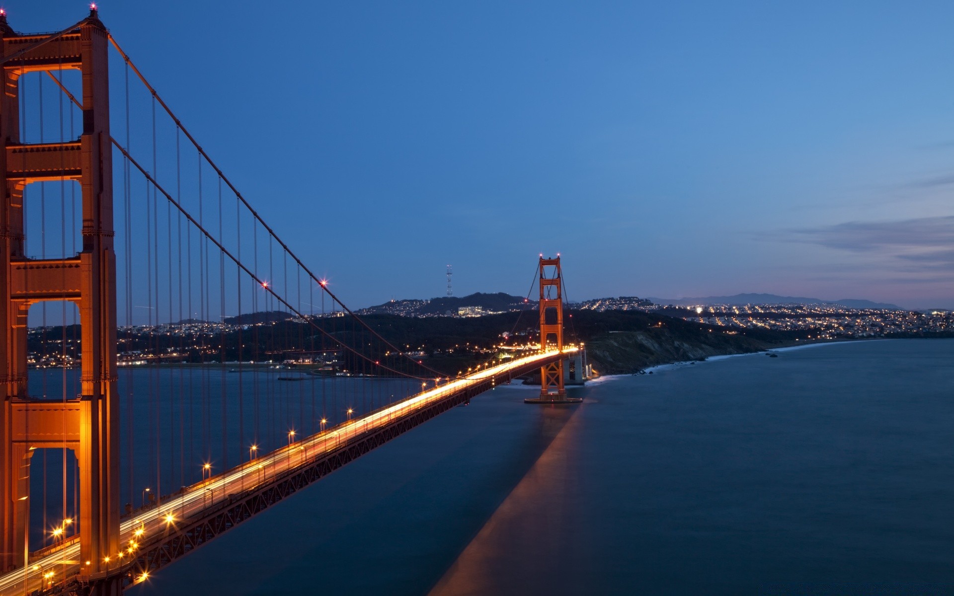 amerika brücke wasser architektur reisen himmel stadt hängebrücke transportsystem fluss sonnenuntergang dämmerung meer verbindung stadt haus im freien bucht abend