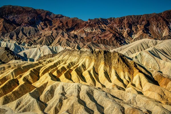 Desert landscape in America and mountains