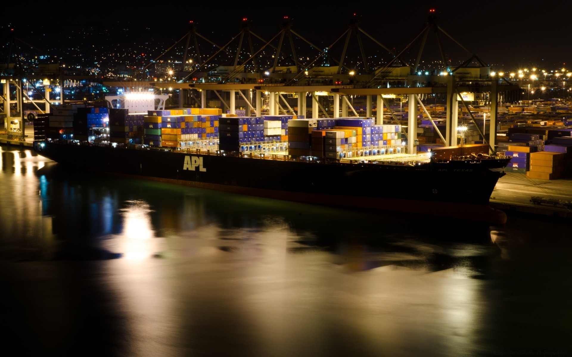 america water travel transportation system city sea reflection harbor evening river bridge waterfront light pier dusk boat ship vehicle sky building