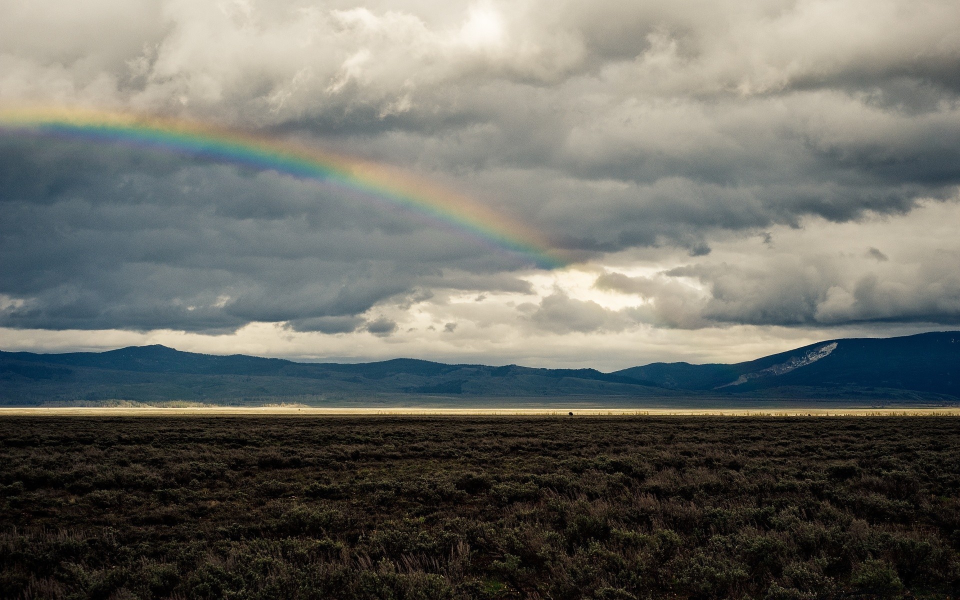 america rainbow storm landscape rain weather sky agriculture farm sunset nature light scenic outdoors grassland sun