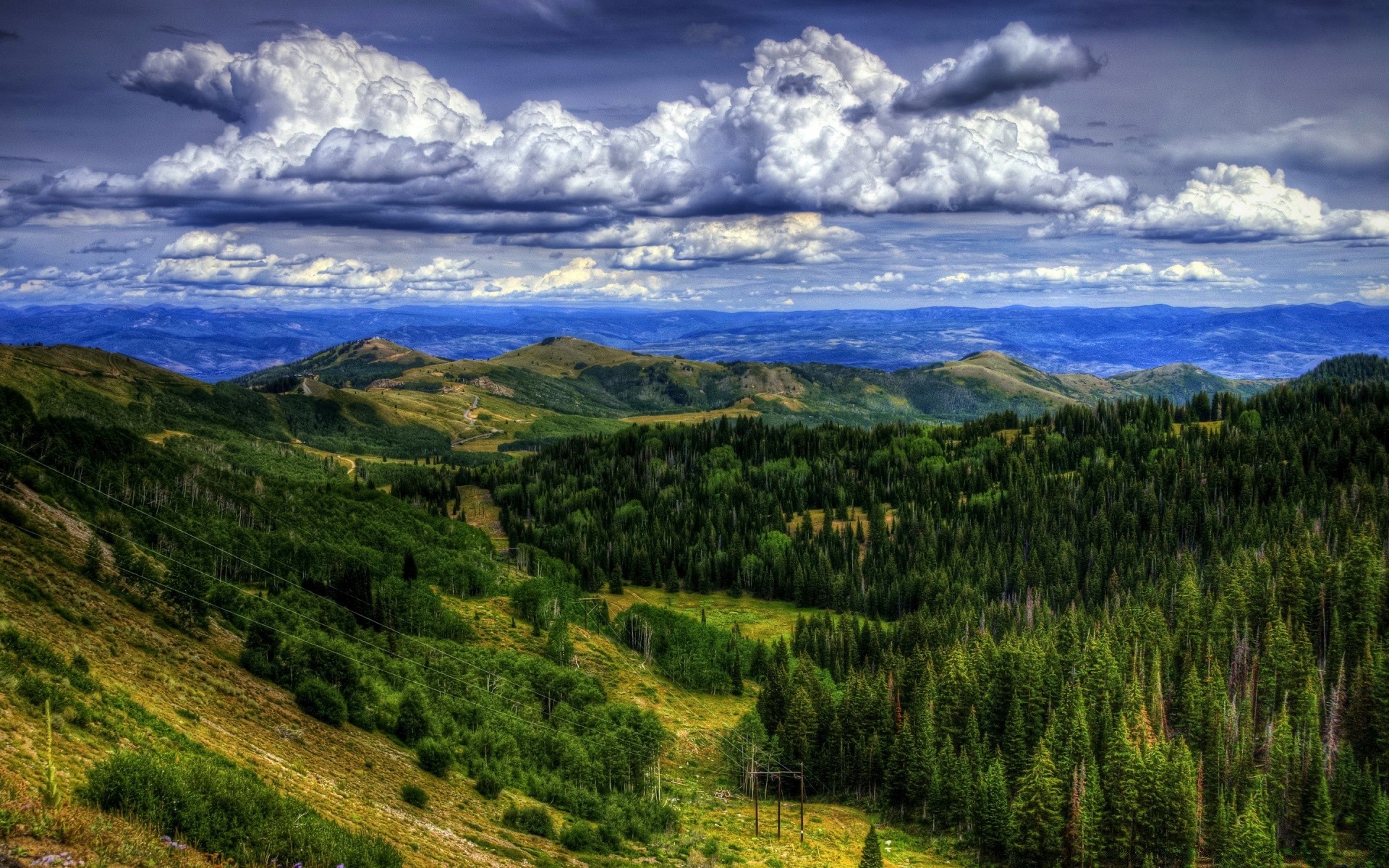 america landscape nature mountain sky travel outdoors scenic hill summer valley cloud tree grass wood sight daylight