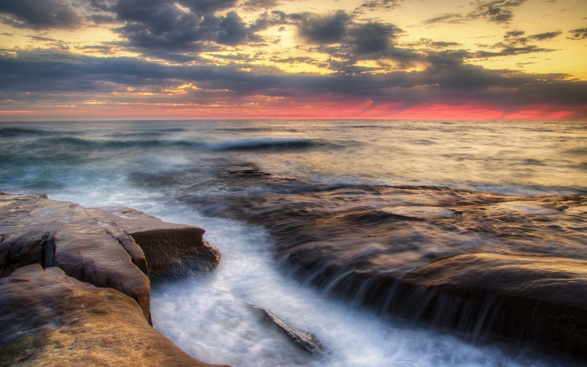 america water sunset evening beach seascape dusk ocean sea dawn seashore surf landscape travel sky