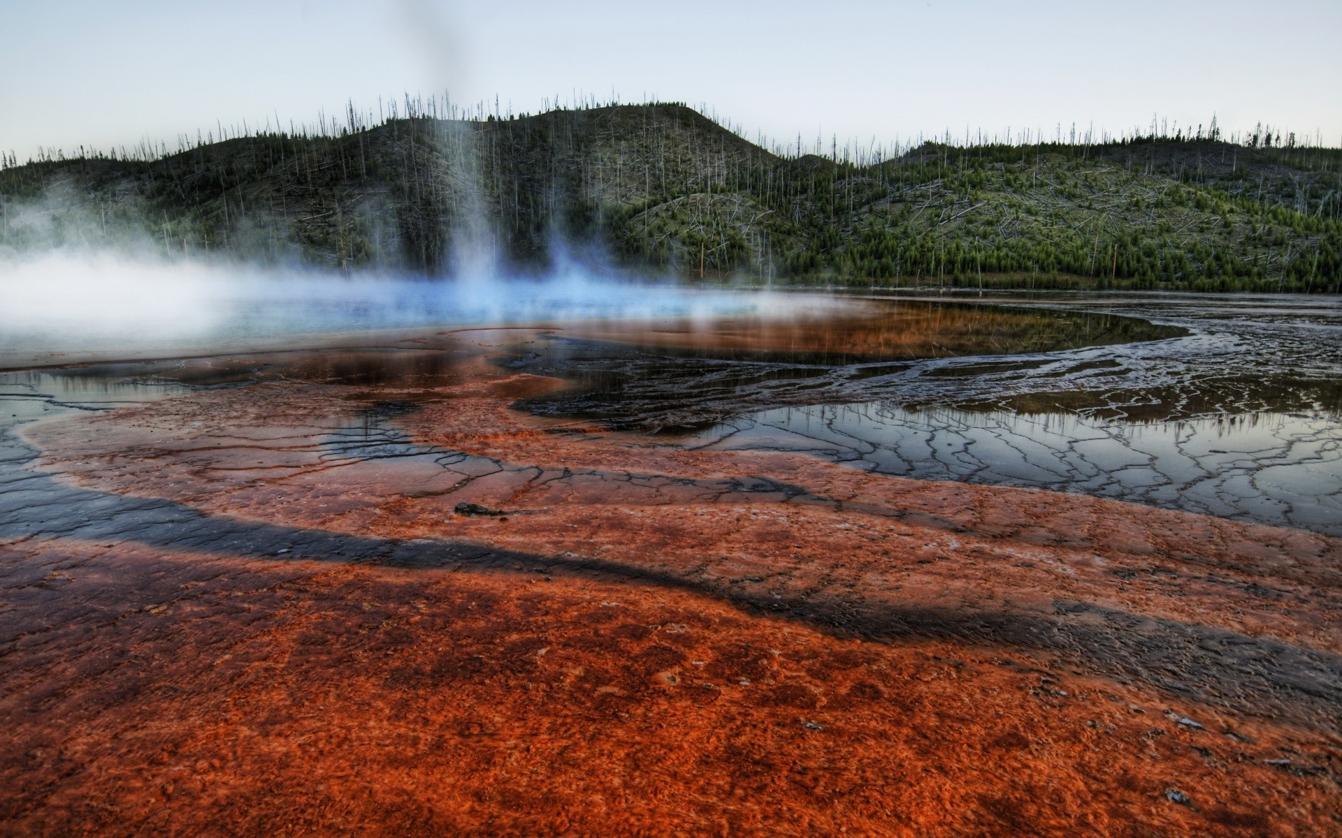 america water landscape geyser river lake travel steam nature pool sky hot spring outdoors scenic sunset geothermal volcano thermal park