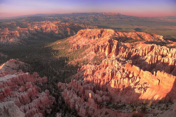 Beautiful views of the mountains from a bird s-eye view