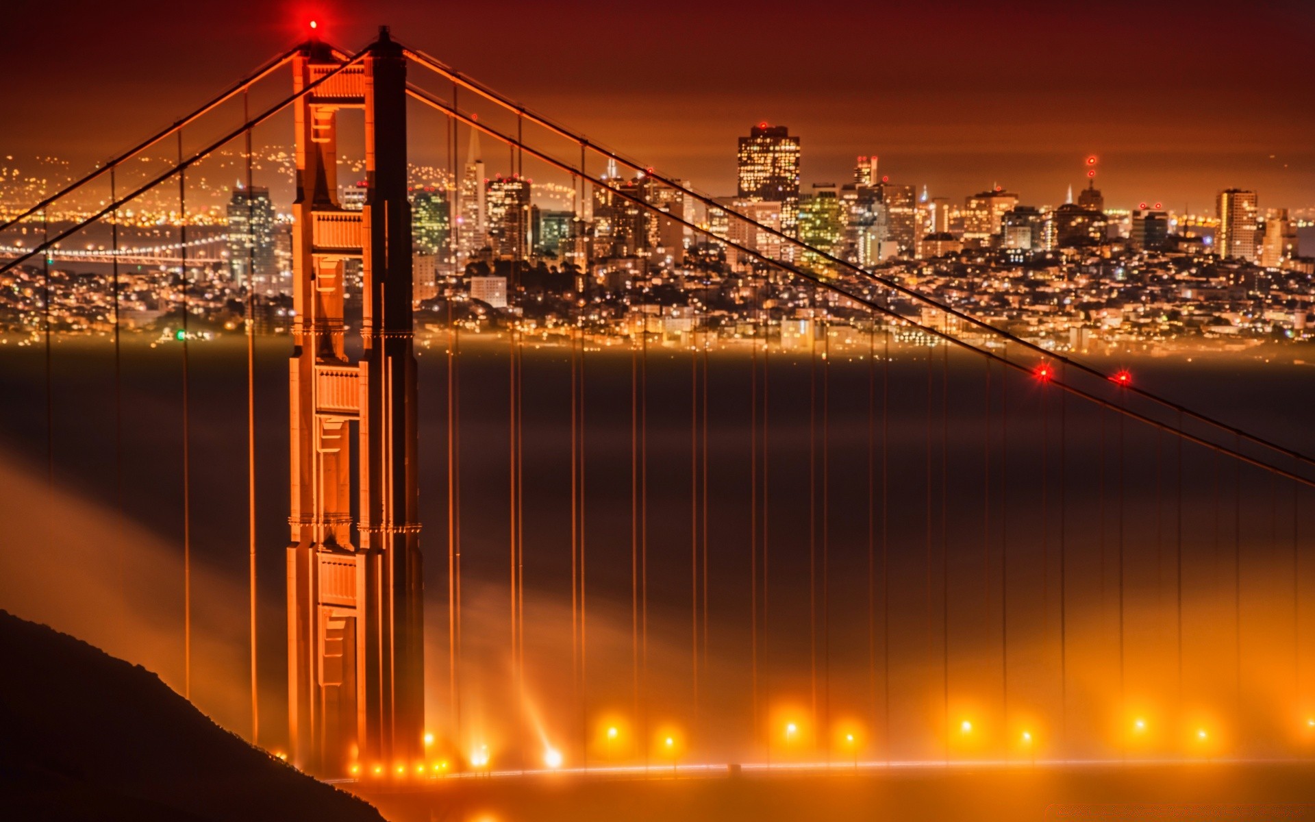 america city bridge sunset dusk architecture evening light water travel urban cityscape building sky downtown reflection river dawn transportation system street sea