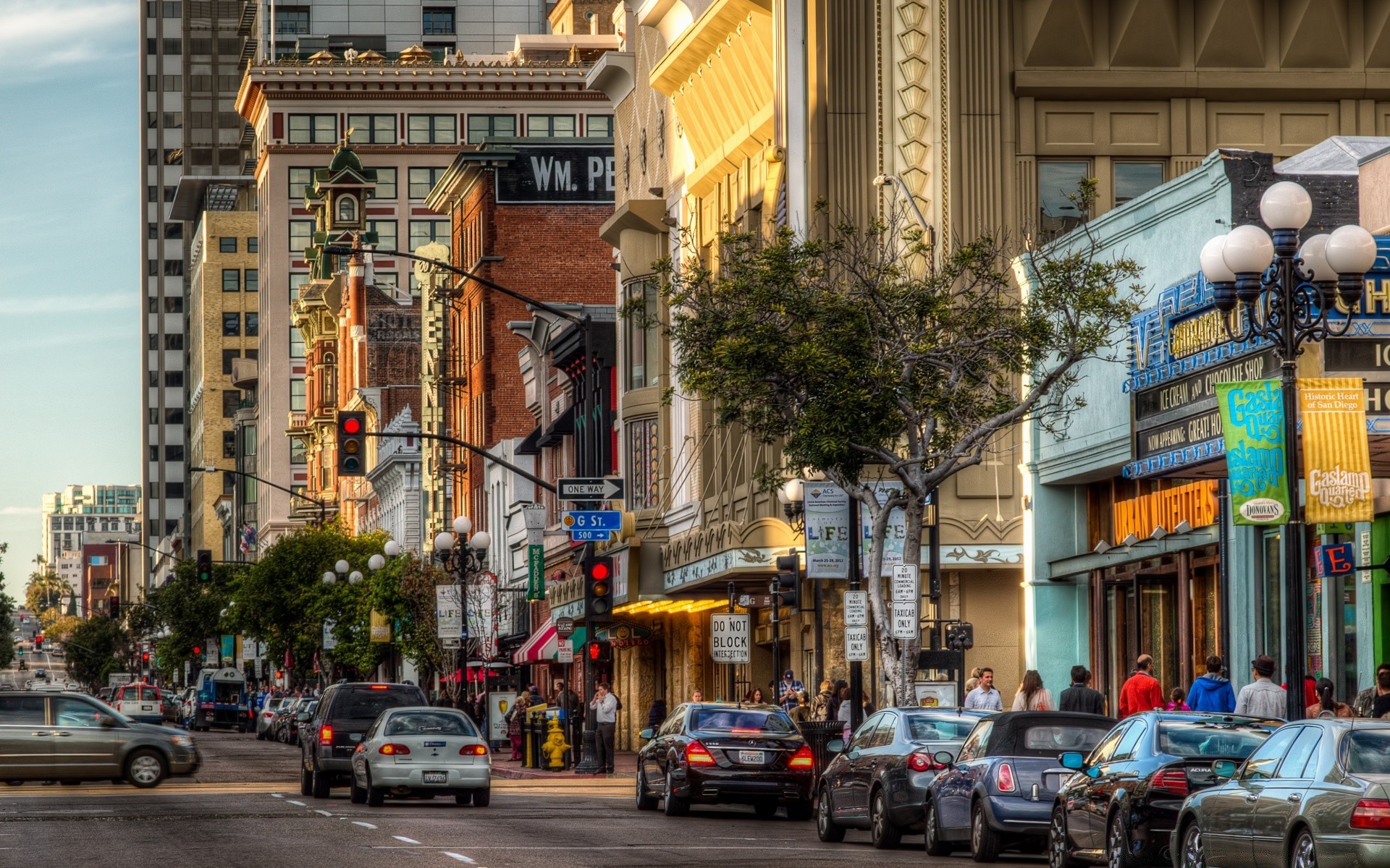 america street city road urban travel tourism traffic town architecture stock building tourist commerce square avenue downtown shopping business pavement