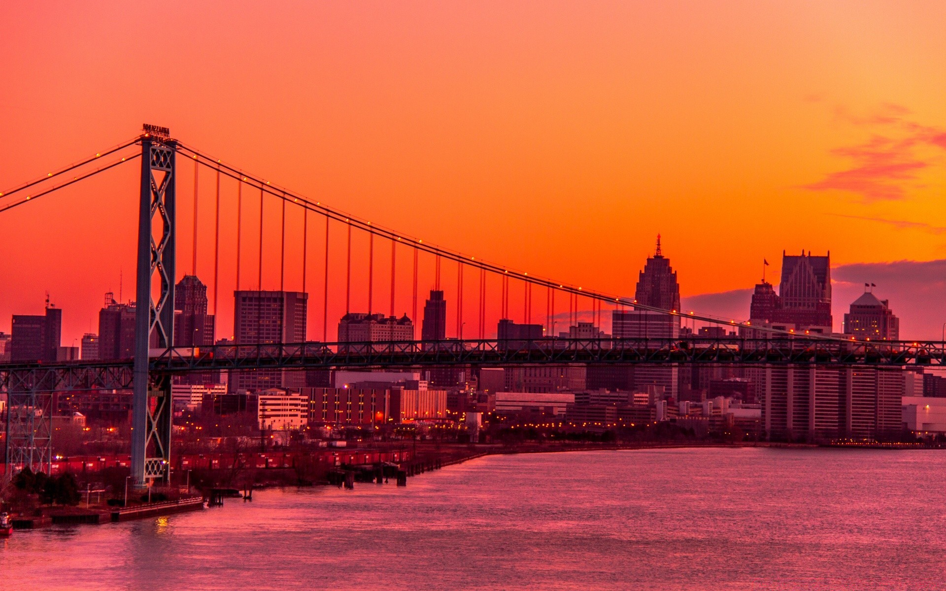 amerika wasser sonnenuntergang stadt brücke fluss architektur reisen himmel abend dämmerung haus stadt skyline pier hafen städtisch transportsystem dämmerung sehenswürdigkeit