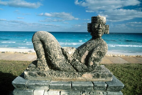 An interesting monument on the seashore