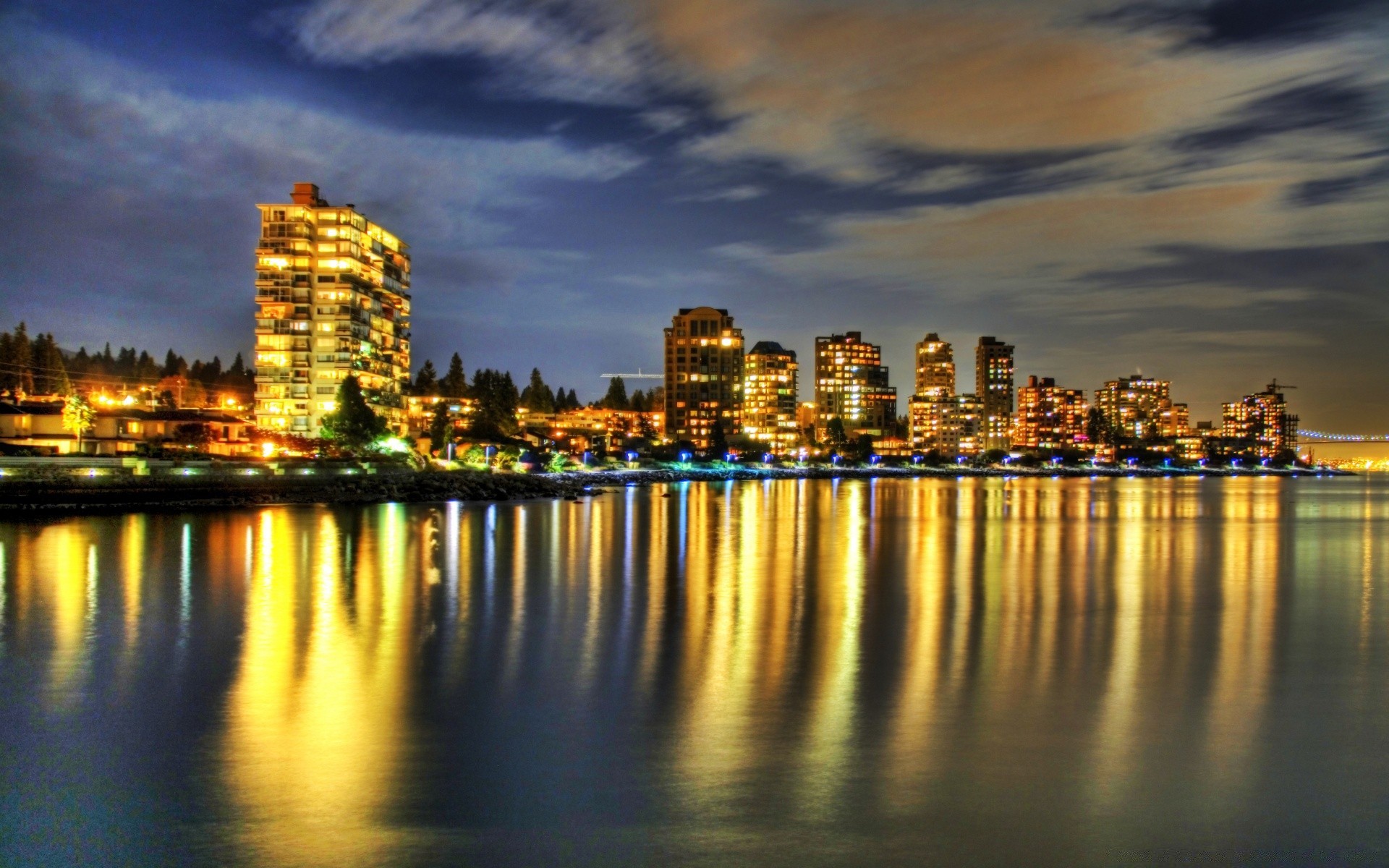 america city water architecture sunset dusk cityscape reflection skyline travel evening downtown sky river building waterfront skyscraper bridge urban