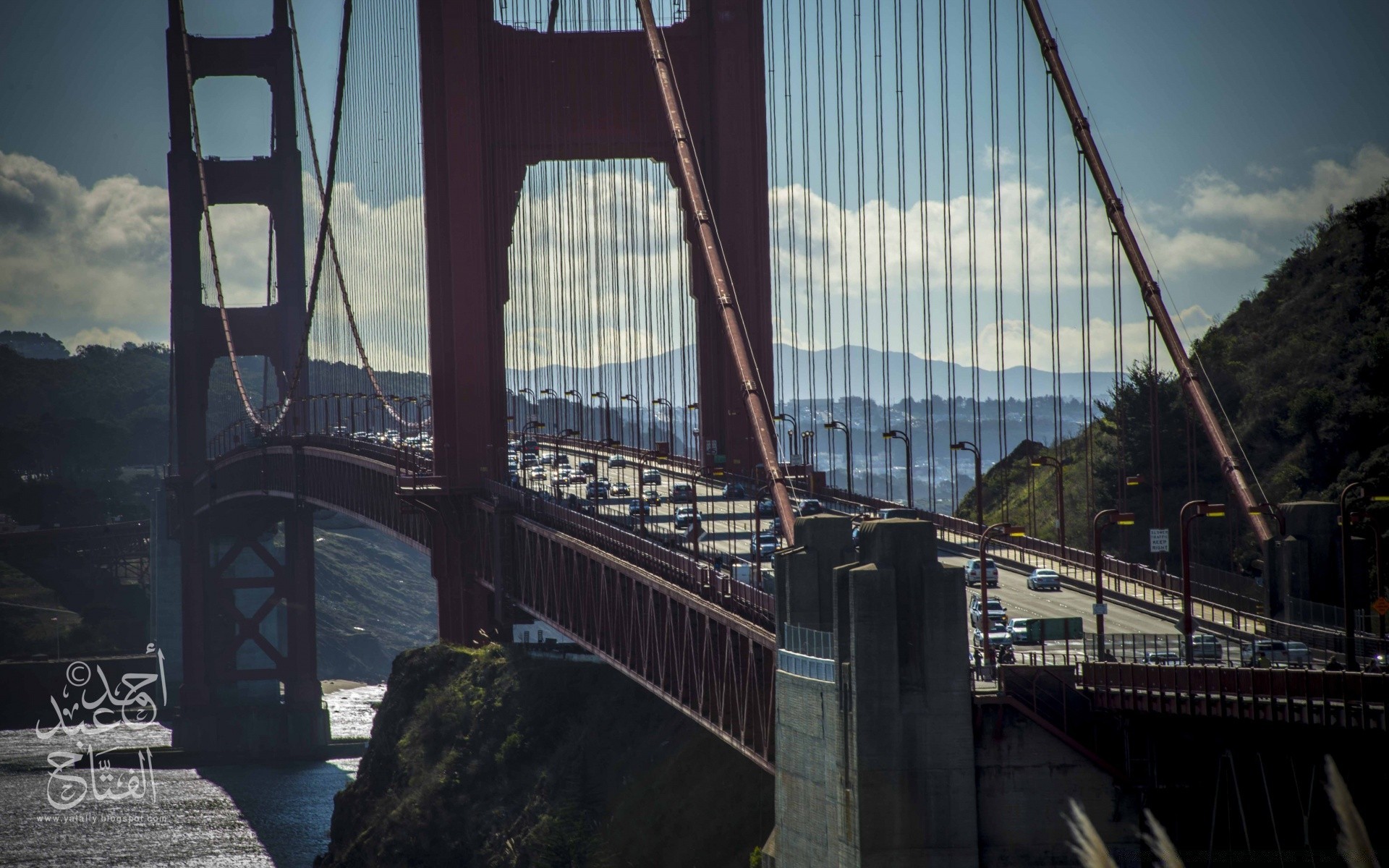 america bridge architecture water travel sky building transportation system outdoors river construction city