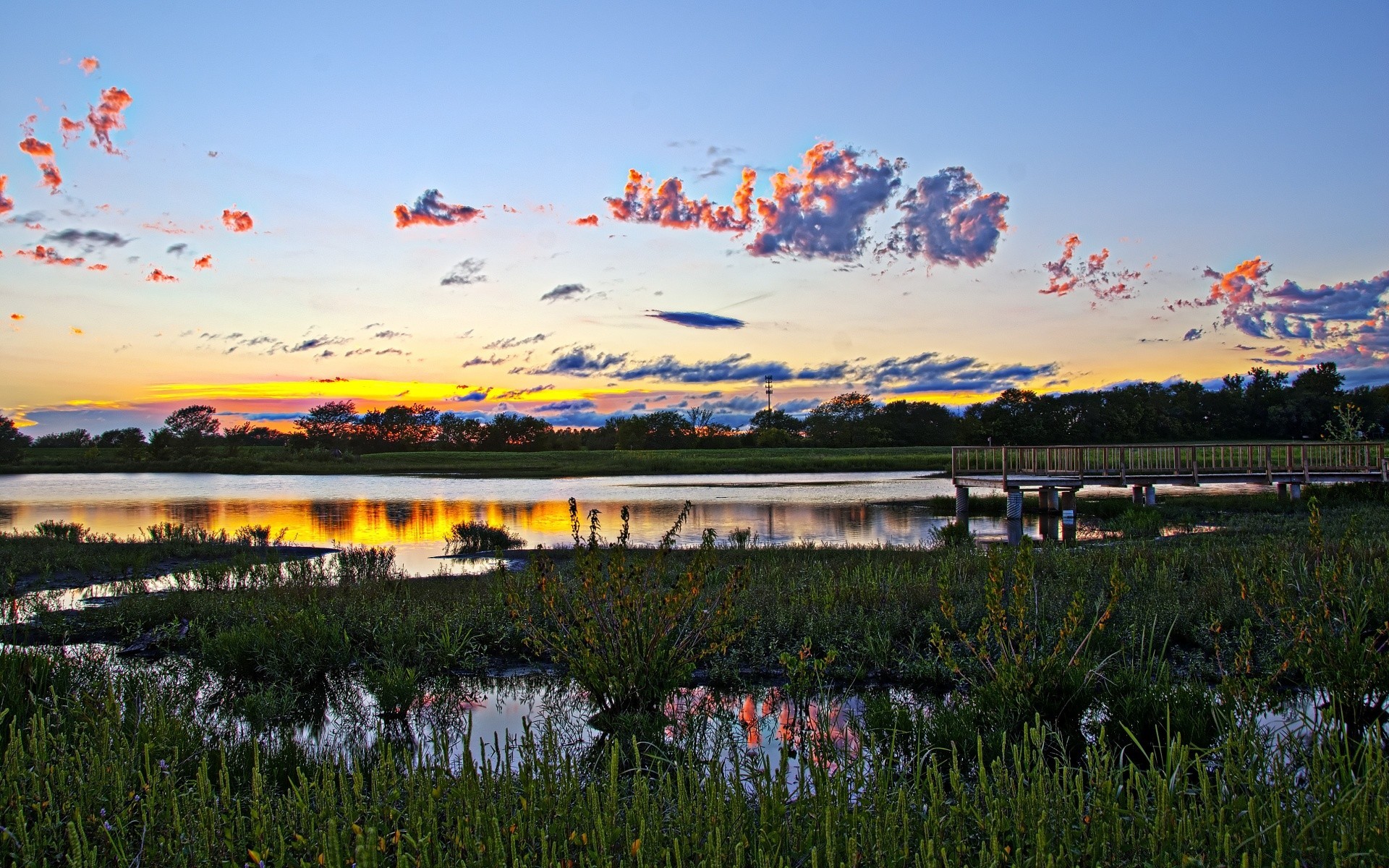 america lake sky nature water landscape outdoors tree river reflection travel summer flower color