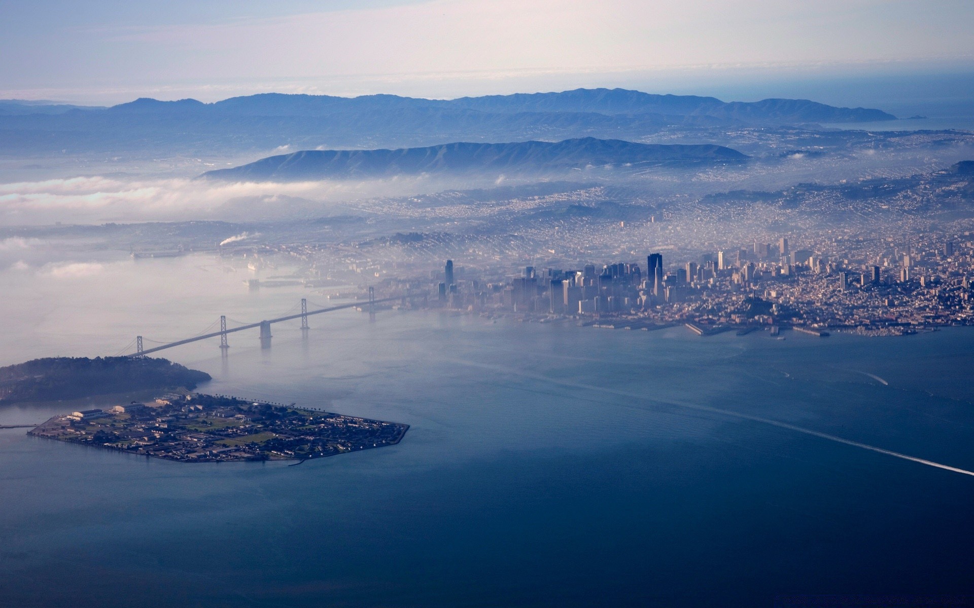 america landscape winter water snow travel sky city sea skyline dawn seashore cold beach