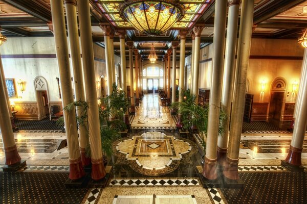 Beautiful room of the hotel in oriental style