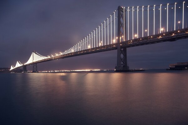 The shining bridge across the Strait