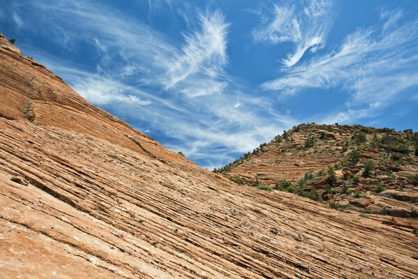 Paisaje americano cielo montañas