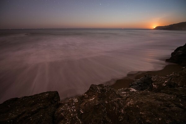 A deserted beach, a wonderful vacation