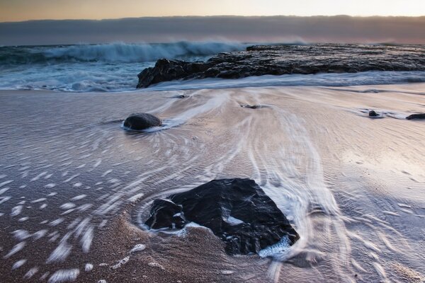 Beach in America by the ocean