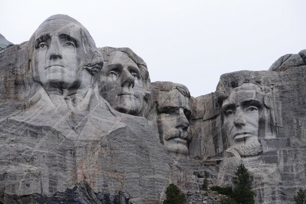 Bild der Präsidenten am Mount Rushmore