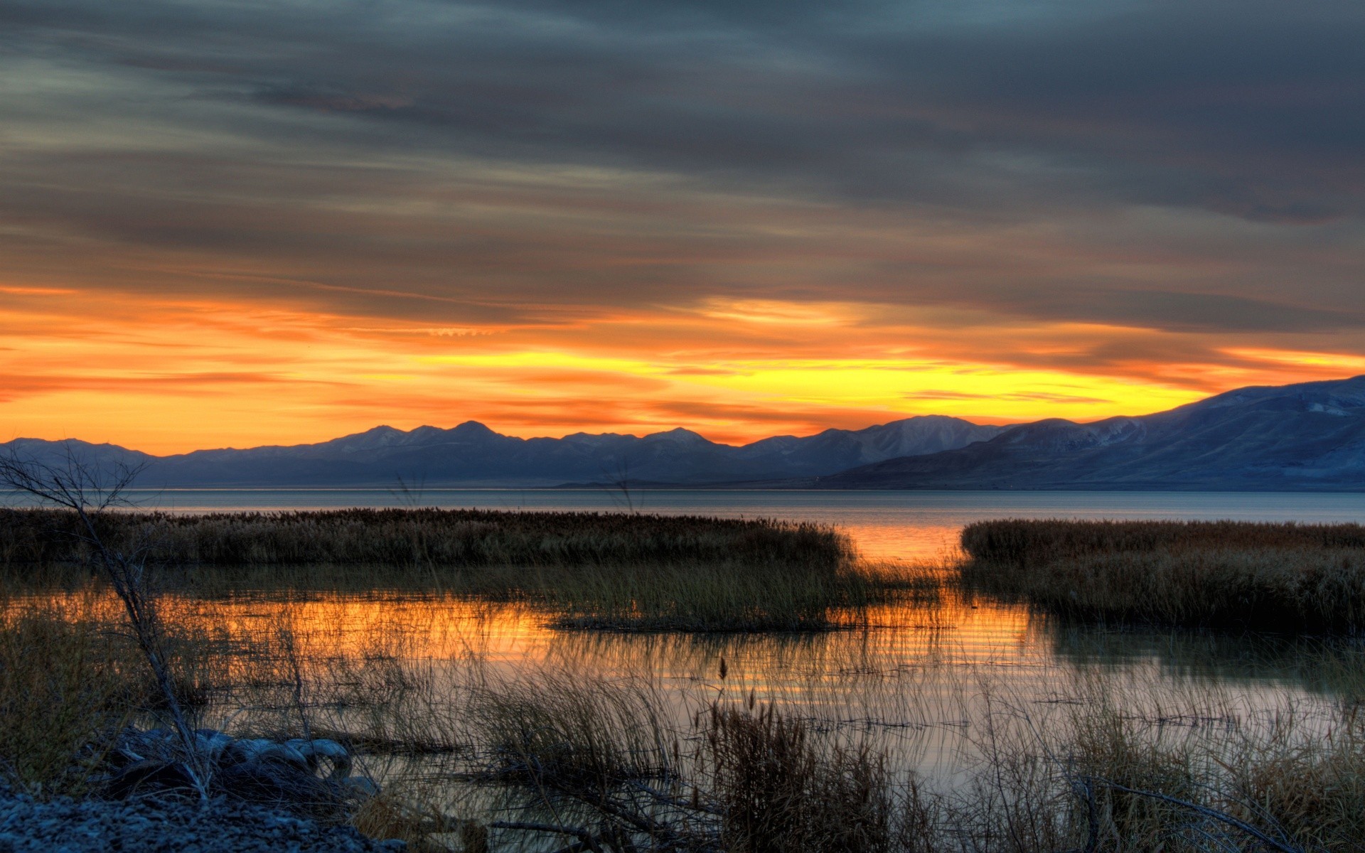 america sunset dawn water lake evening reflection landscape dusk sky nature outdoors fall river sun travel