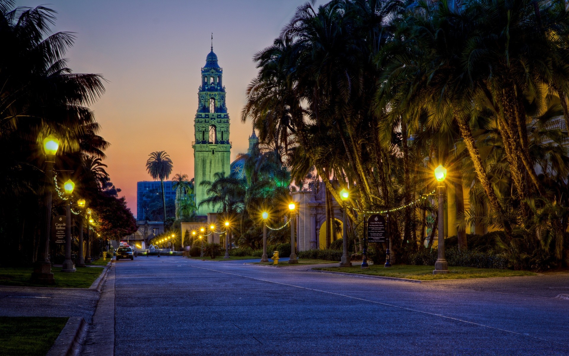 amerika straße stadt reisen architektur haus abend urban licht baum dämmerung im freien tourismus himmel hintergrundbeleuchtung stadt