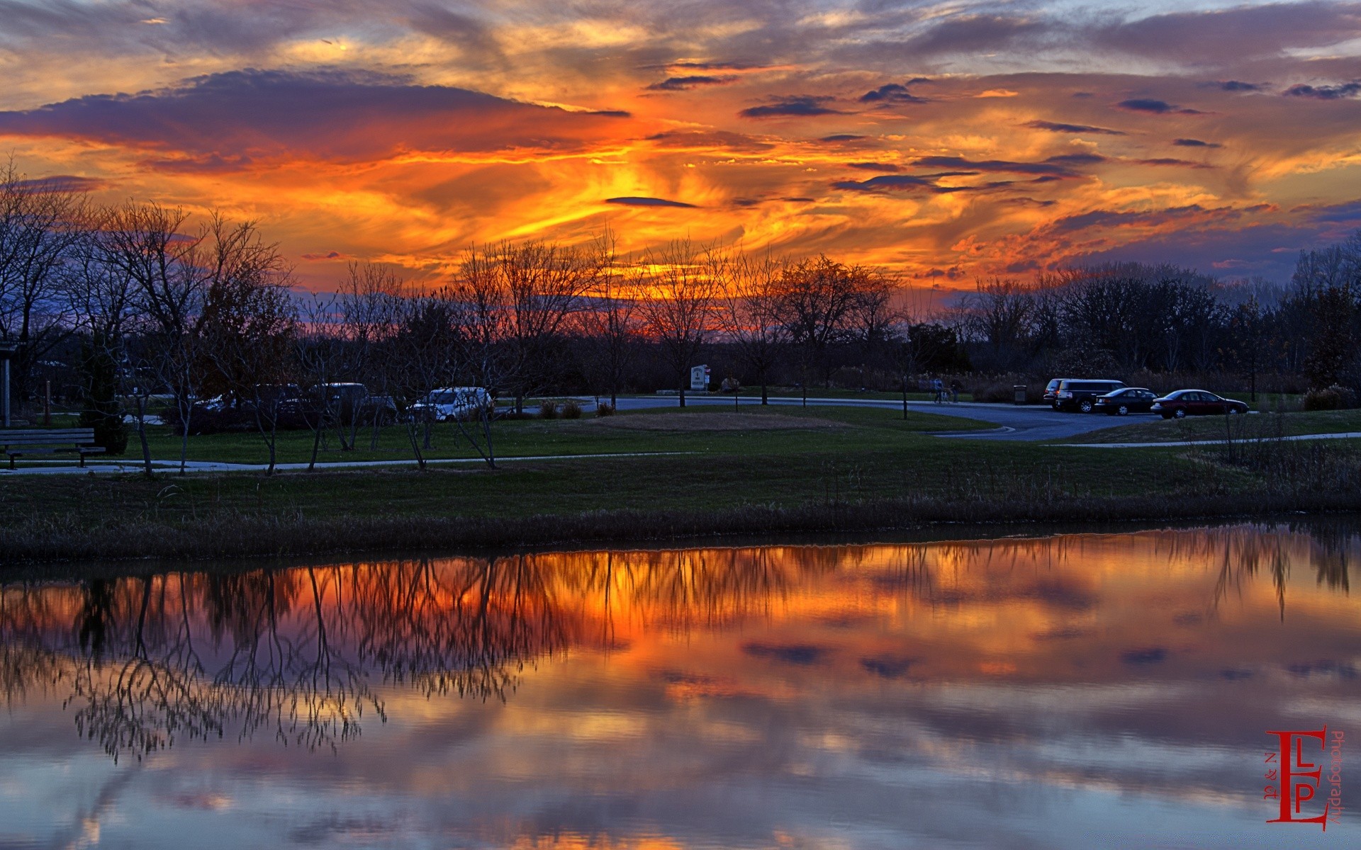 amérique coucher de soleil aube eau réflexion lac soir rivière crépuscule paysage nature ciel soleil