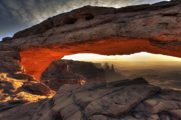 Beautiful landscape in the American desert