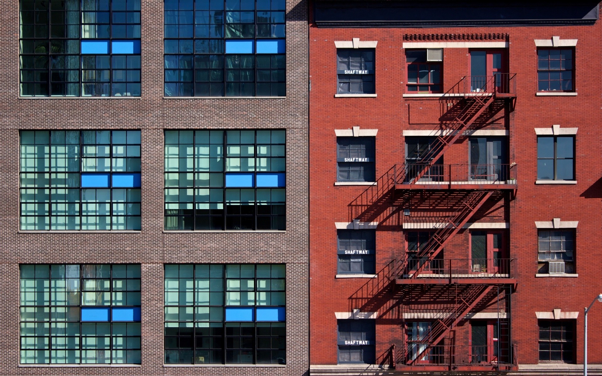 america architecture facade building window apartment house glass city modern urban expression construction brick exterior family