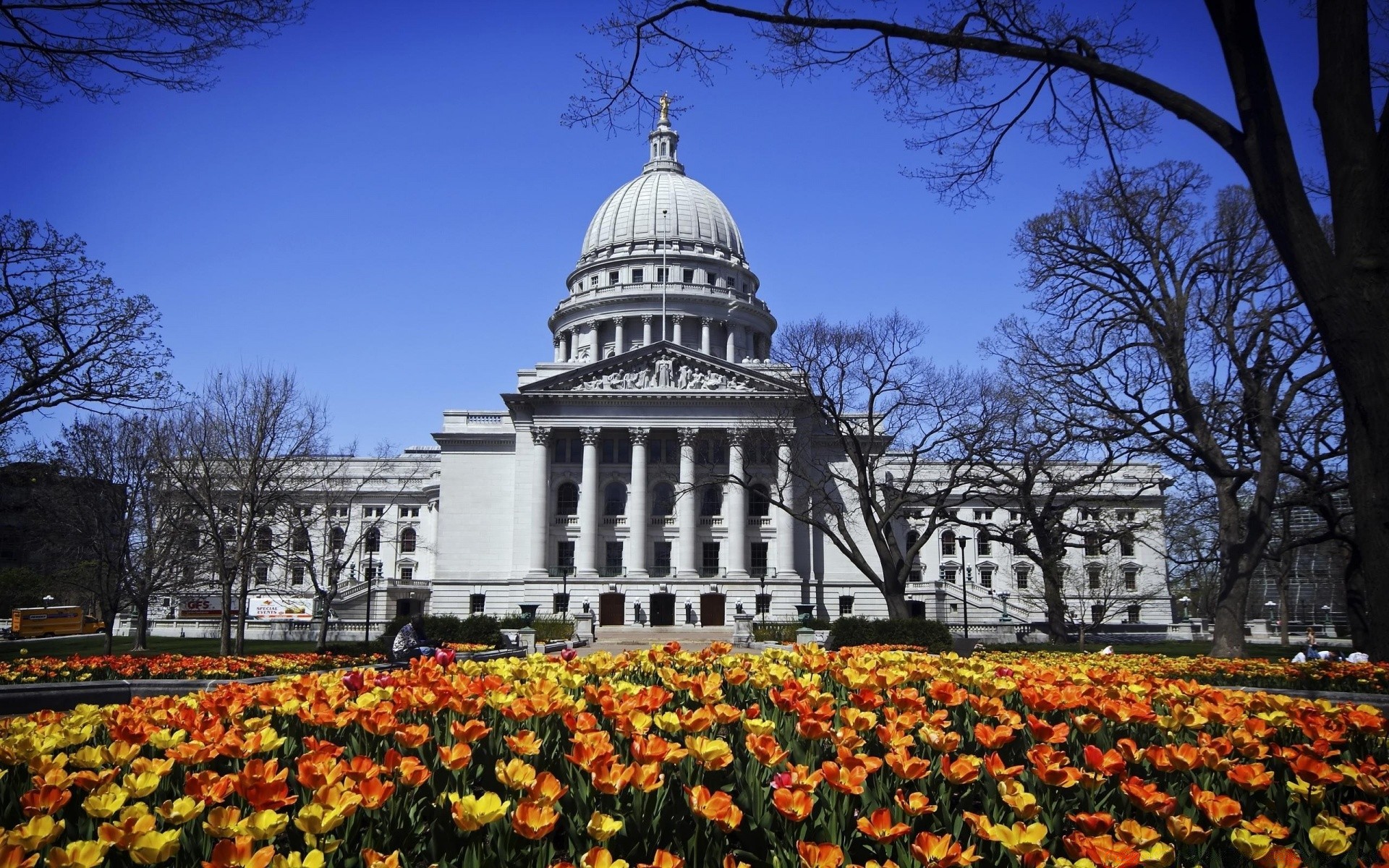 america architecture outdoors administration city building park dome daylight tree travel