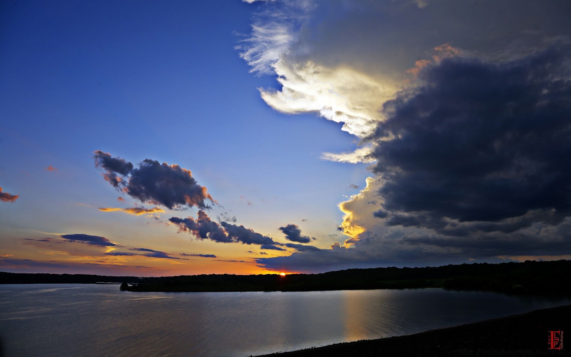 amerika sonnenuntergang wasser dämmerung abend landschaft himmel dämmerung see reflexion sonne natur