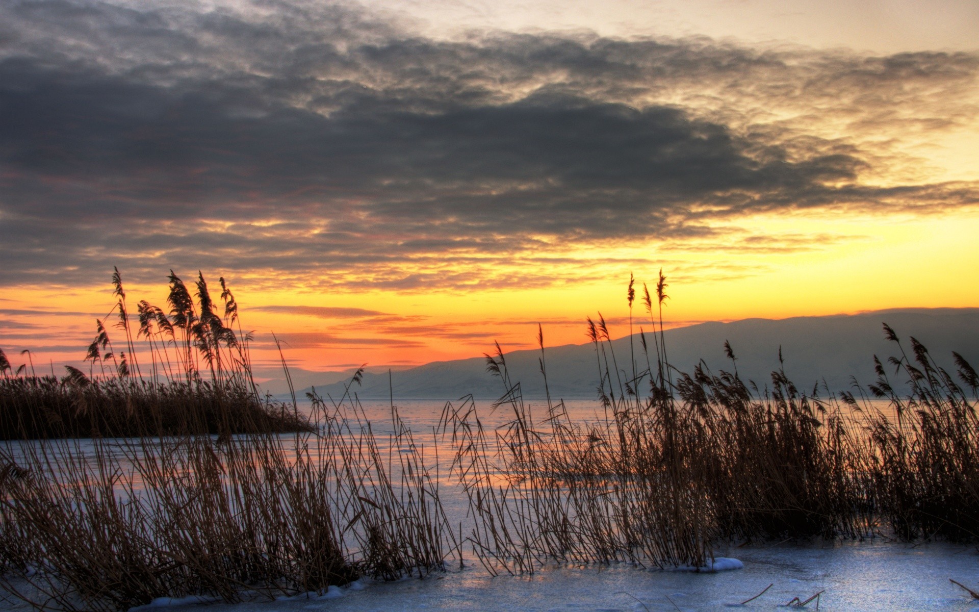 america sunset dawn landscape water reflection evening lake sky dusk sun nature silhouette beach light sea outdoors