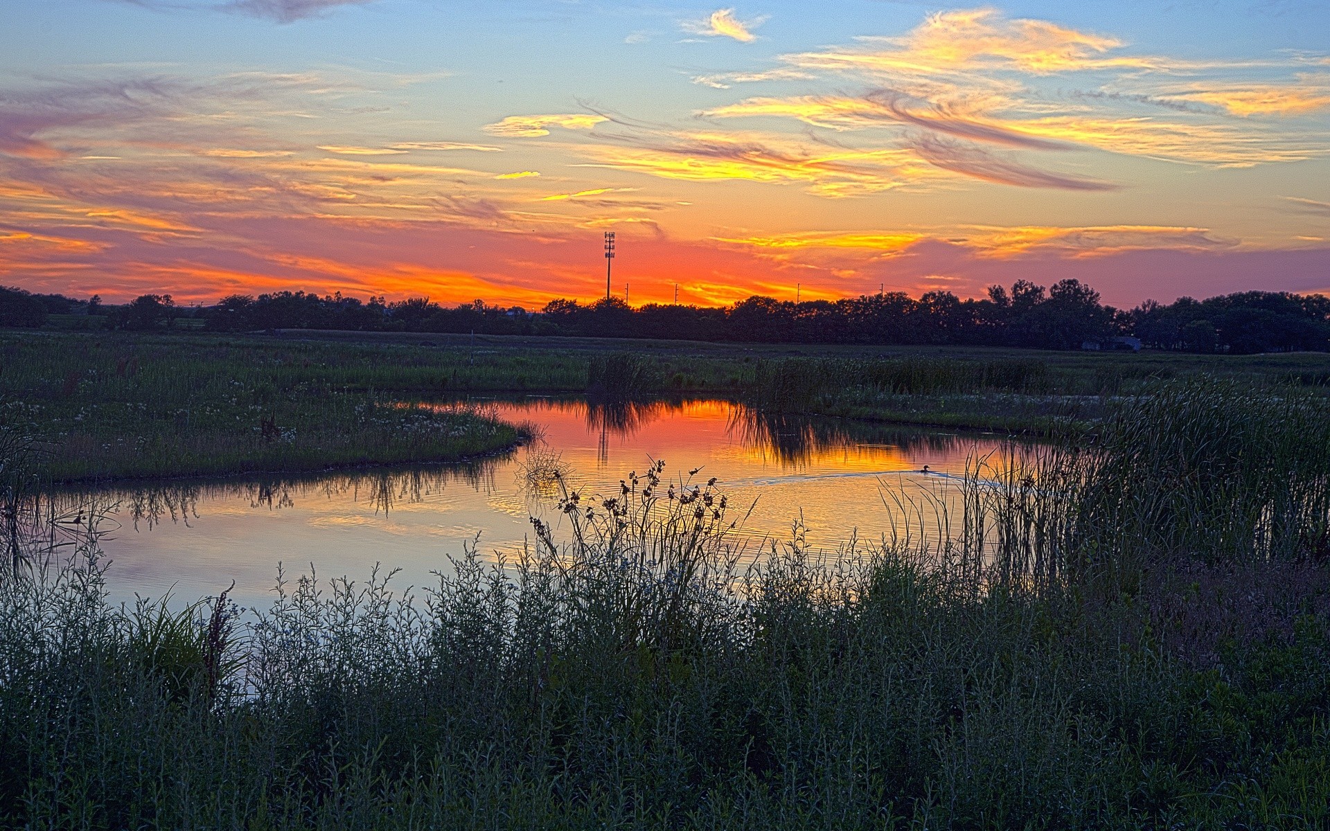 ameryka jezioro odbicie woda świt zachód słońca krajobraz wieczorem natura rzeka na zewnątrz drzewo niebo zmierzch