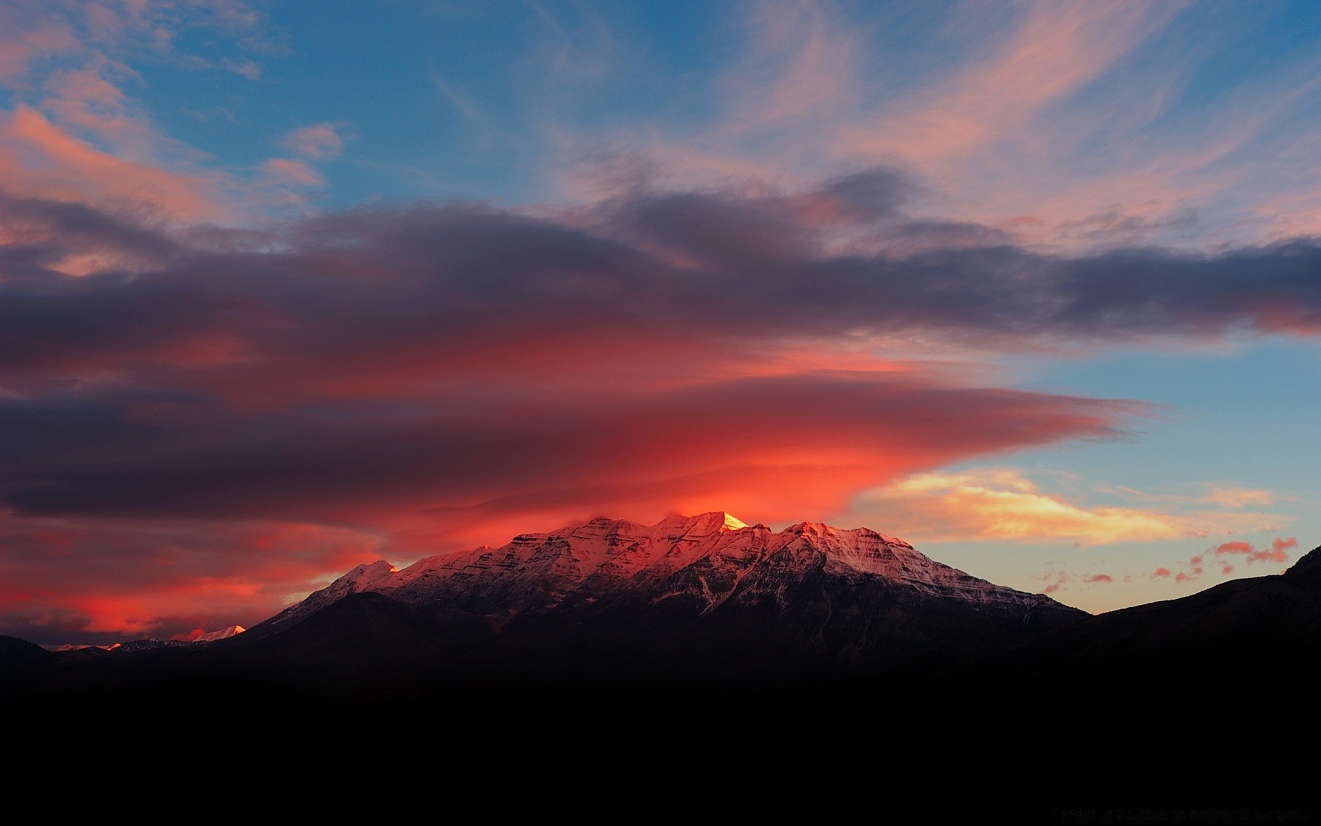 america sunset dawn evening dusk mountain sky landscape travel sun outdoors nature fog