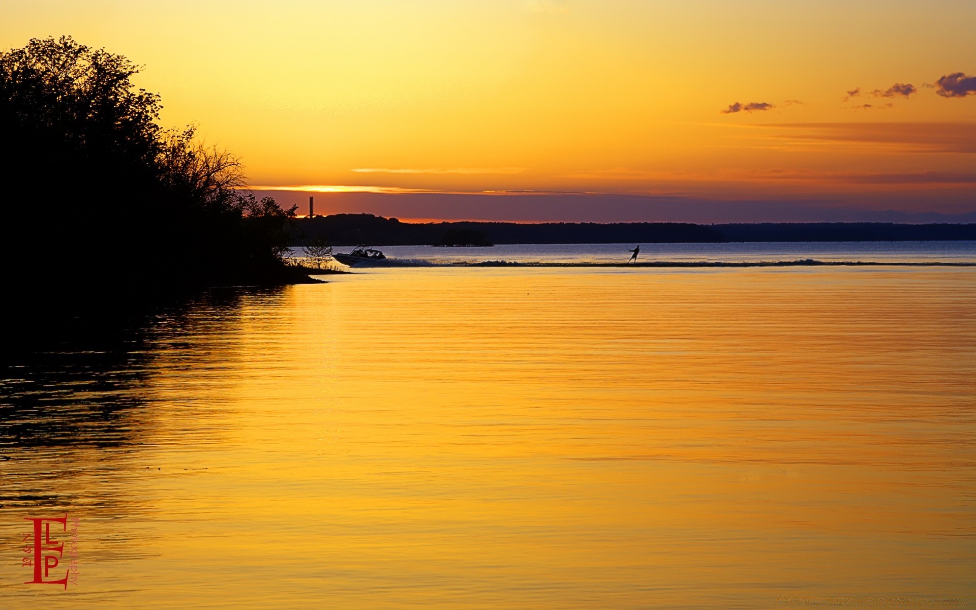 america sunset dawn water dusk evening sun reflection lake sky outdoors fair weather nature