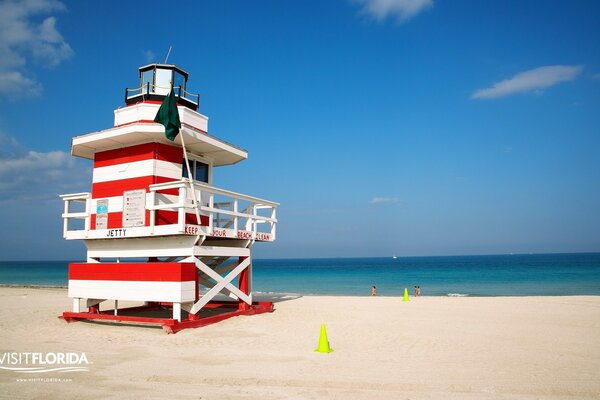 A deserted beach. The season is over