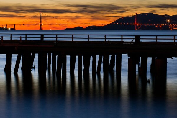 Bela noite no Rio. Barragem