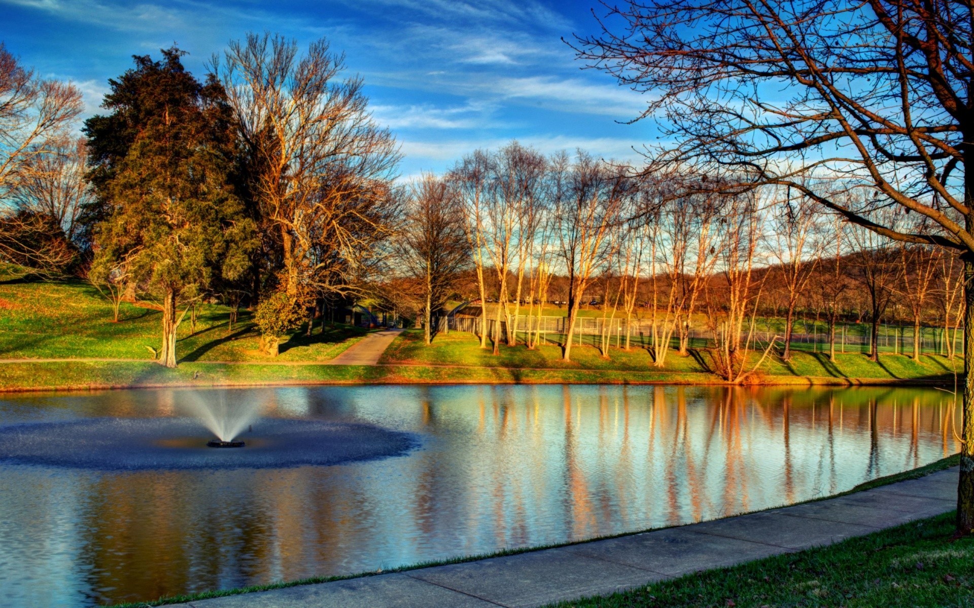 landscapes fall tree nature reflection water lake landscape park dawn wood pool outdoors season leaf light river grass sky beautiful