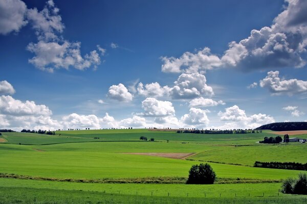 Espaço ilimitado da zona rural