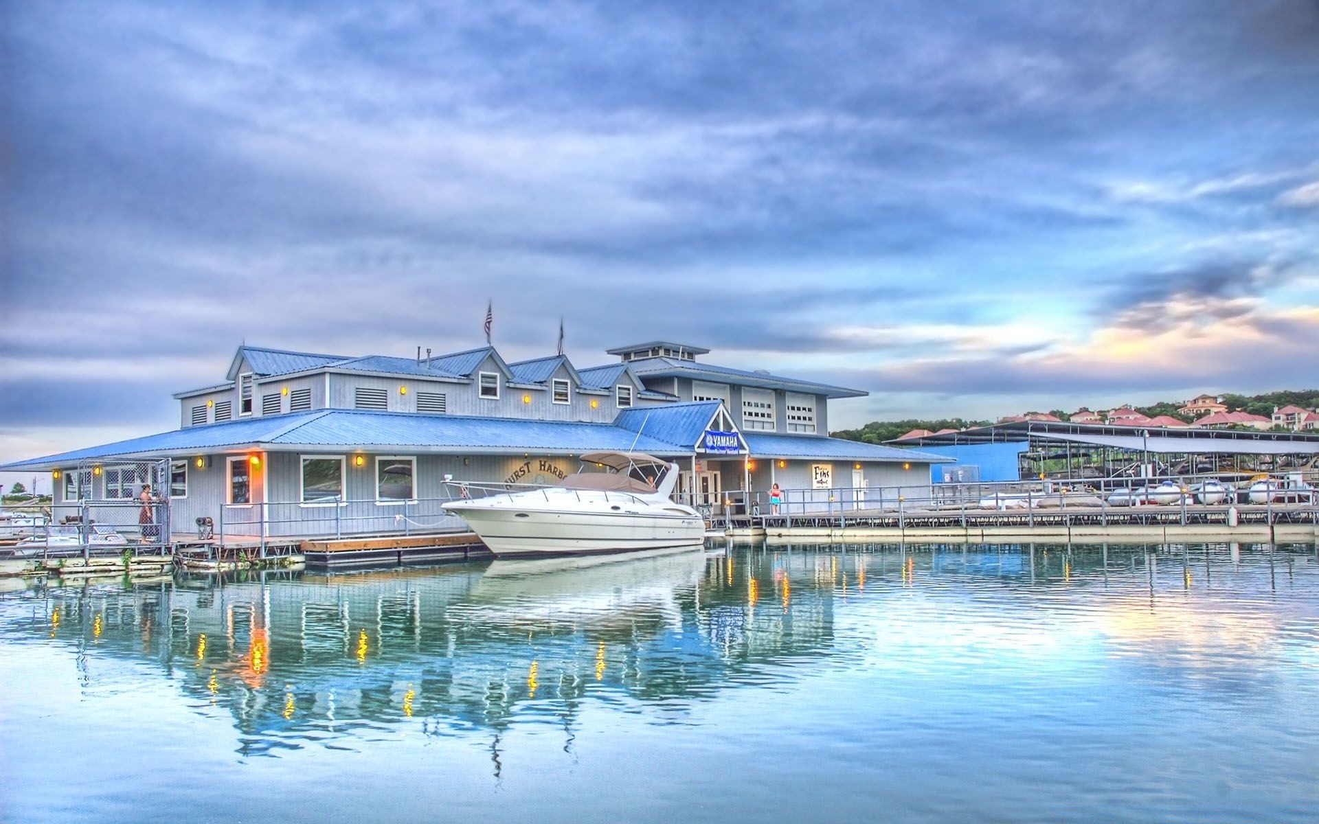 amerika wasser reisen himmel meer im freien reflexion luxus tourismus pier architektur meer haus